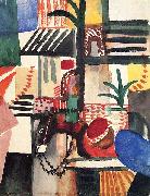 August Macke Mann mit Esel oil painting on canvas